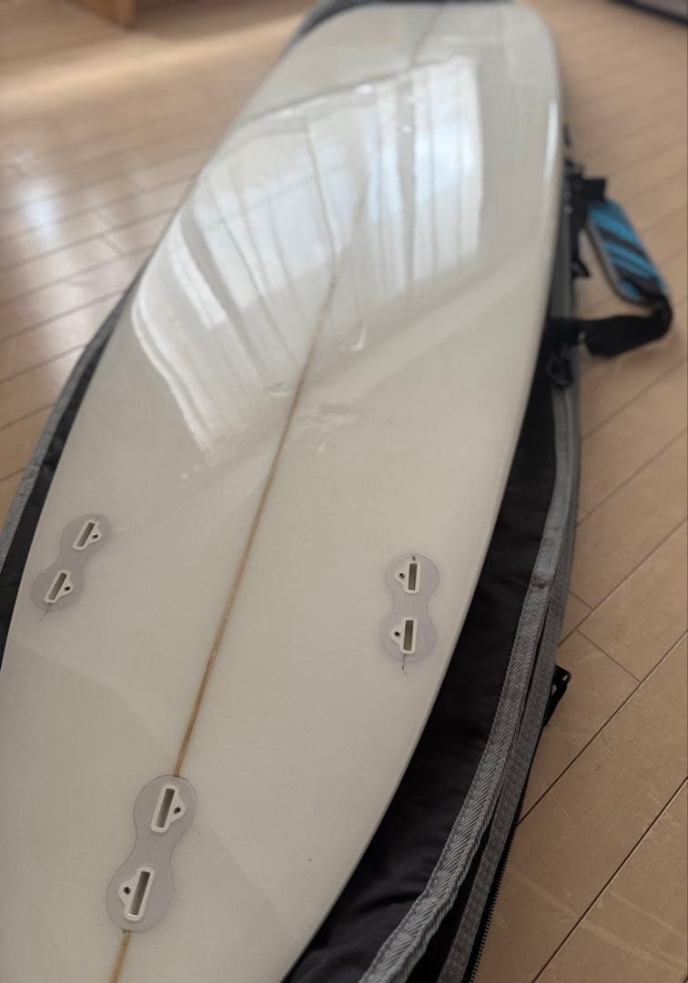 美品★ 7.4ft ミッドレングス　ハードケース　フィン付き【引き取り限定】