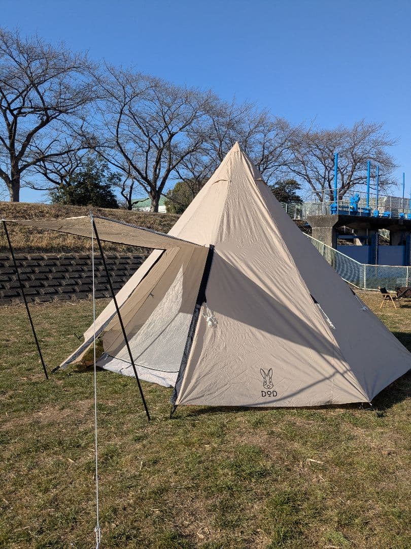 DOD　ワンポールテントL　T8-200-TN　おまけキャノピーポール付き