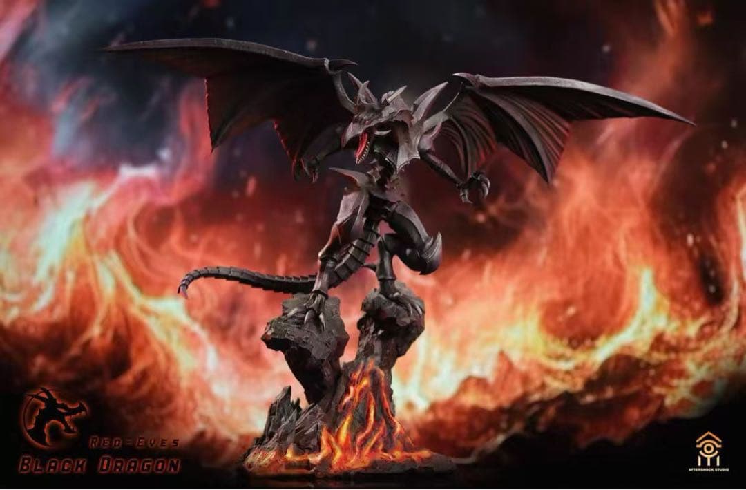 遊戯王 真紅眼の黒竜 ガレージキット ガレキ スタチュー ①