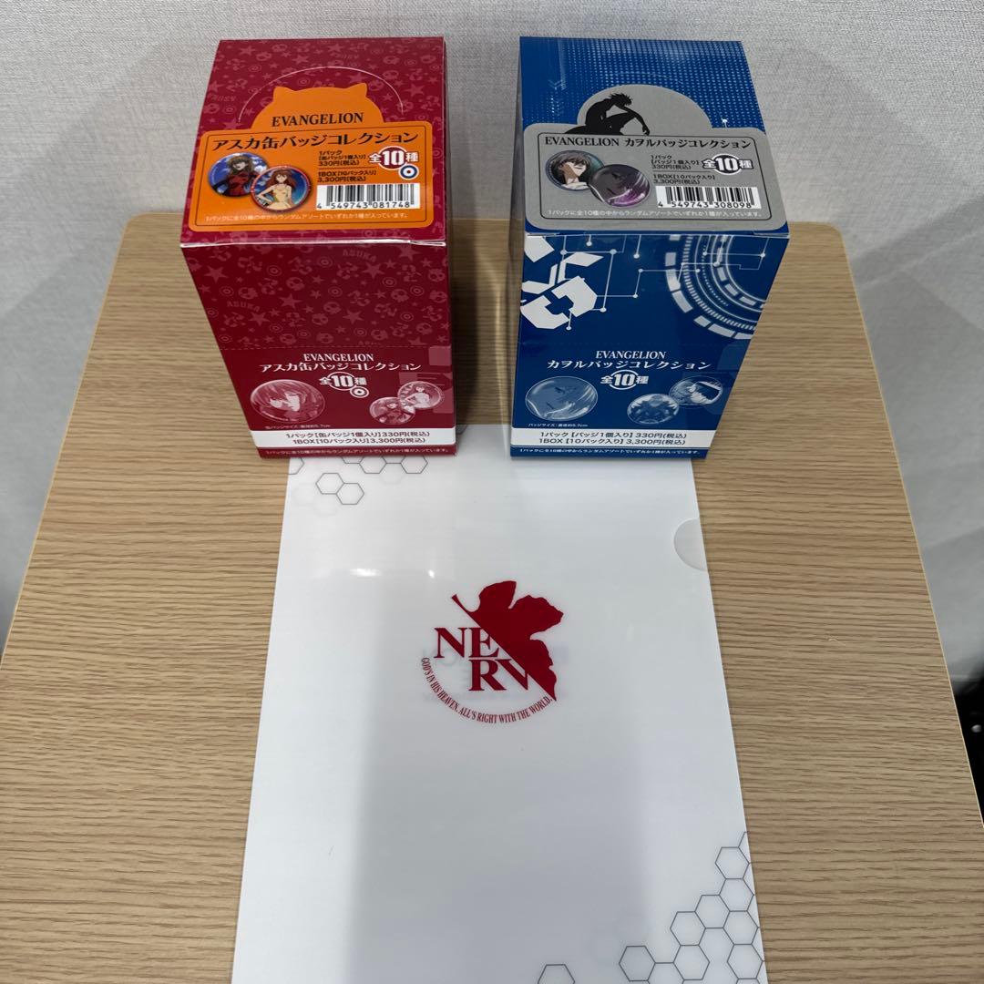 EVA Store オリジナルアスカ+カヲル缶バッジコレクション セット