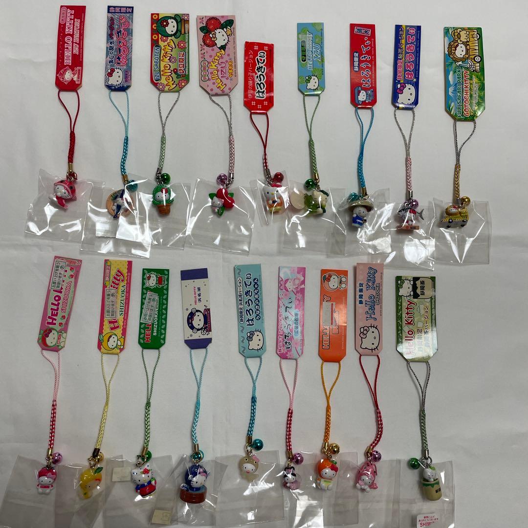 新品◆ハローキティ ご当地キティ 根付けストラップ 静岡 18個セット◆匿名配送