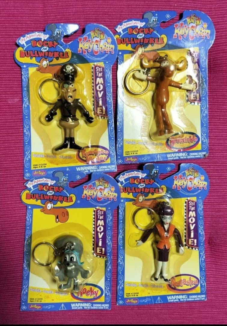 ヴィンテージトイ　ロッキーとブルウィンクルの大冒険　キーホルダー