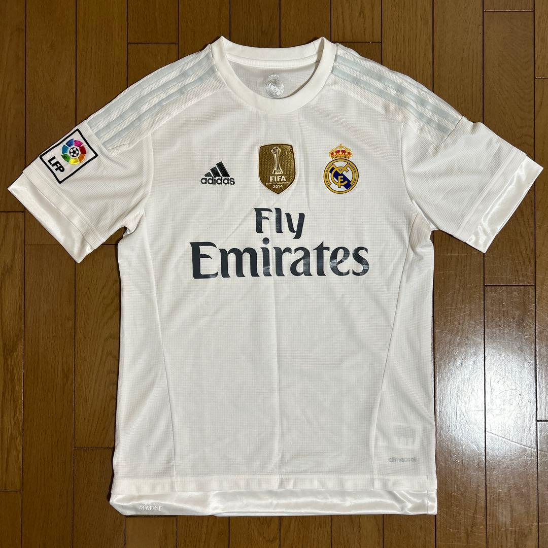 希少 レアル・マドリード 金ワッペン RMCF メッシュ切替 M スペイン購入