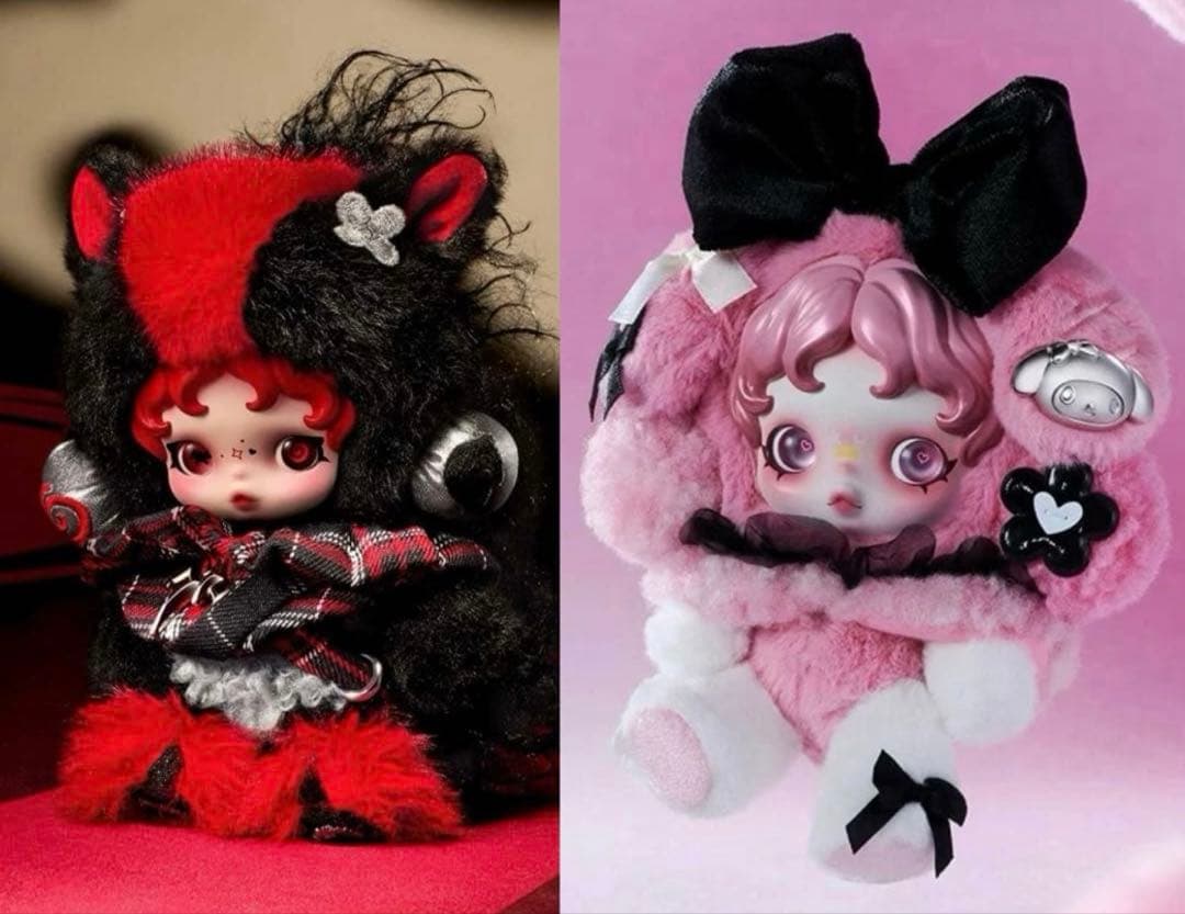 MY MELODY × SKULLPANDA ぬいぐるみ