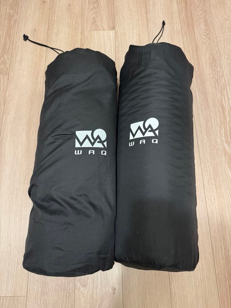 WAQ インフレーターマット (ブラック) 8cm 2個セット