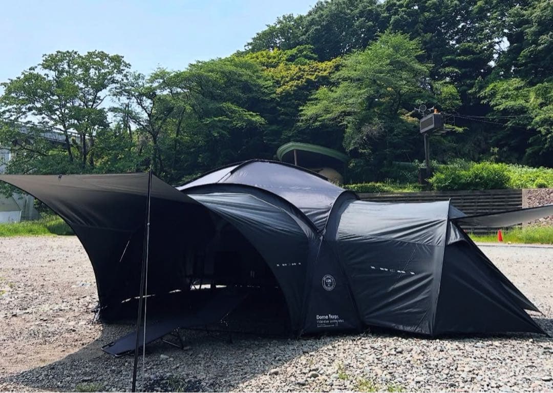 ShineTrip ドームタープセット　ブラック
