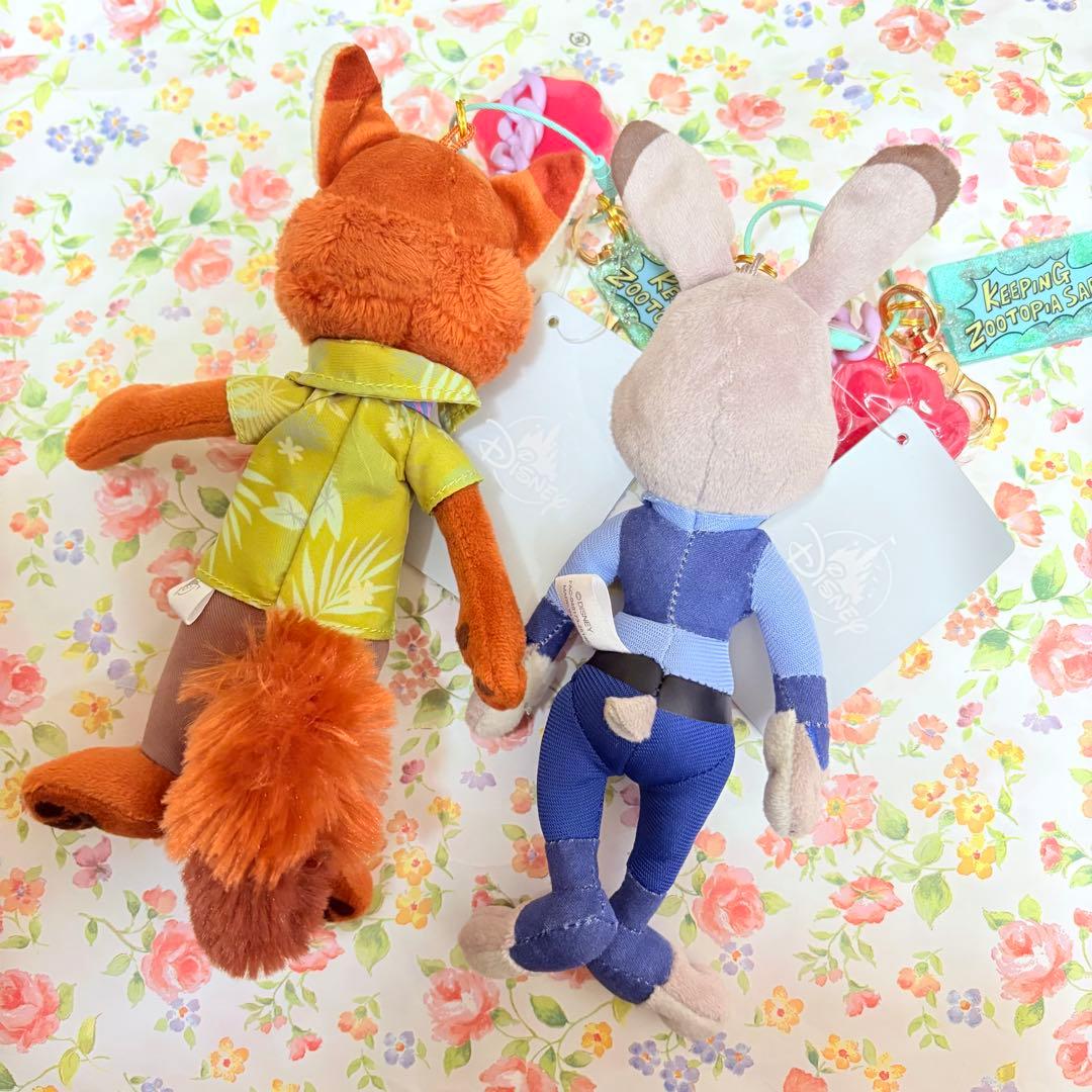 ズートピア ジュディ　ニック　ぬいぐるみキーチェーン