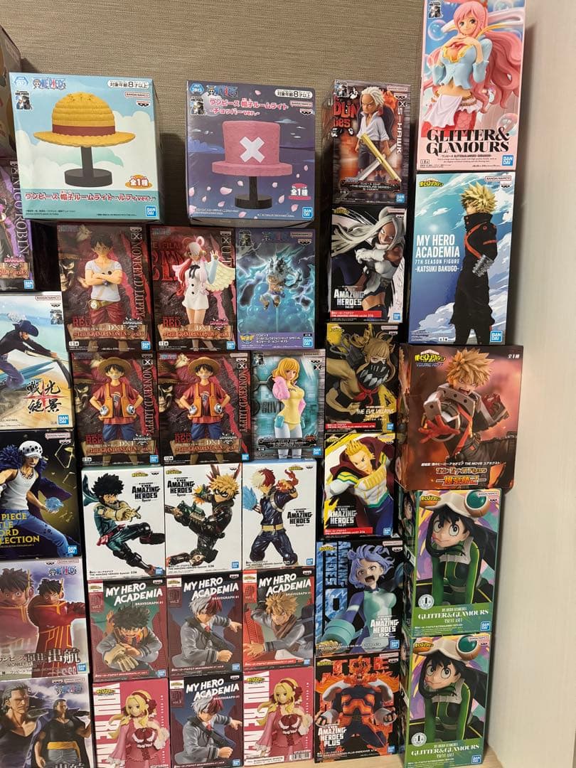 本日限定価格❗️ヒロアカ、ワンピースフィギュア44個まとめ売りセット