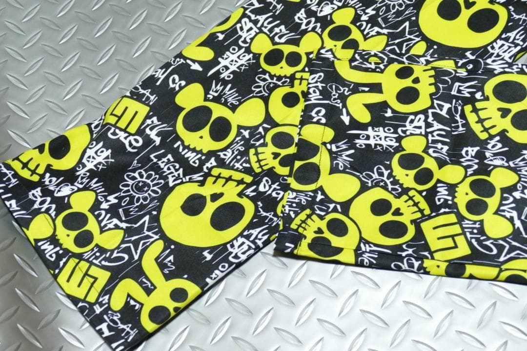 ★春ゴルフ★ラウドマウスゴルフ★ストレッチツイル柄パンツ★LL★アニマルスカルズ