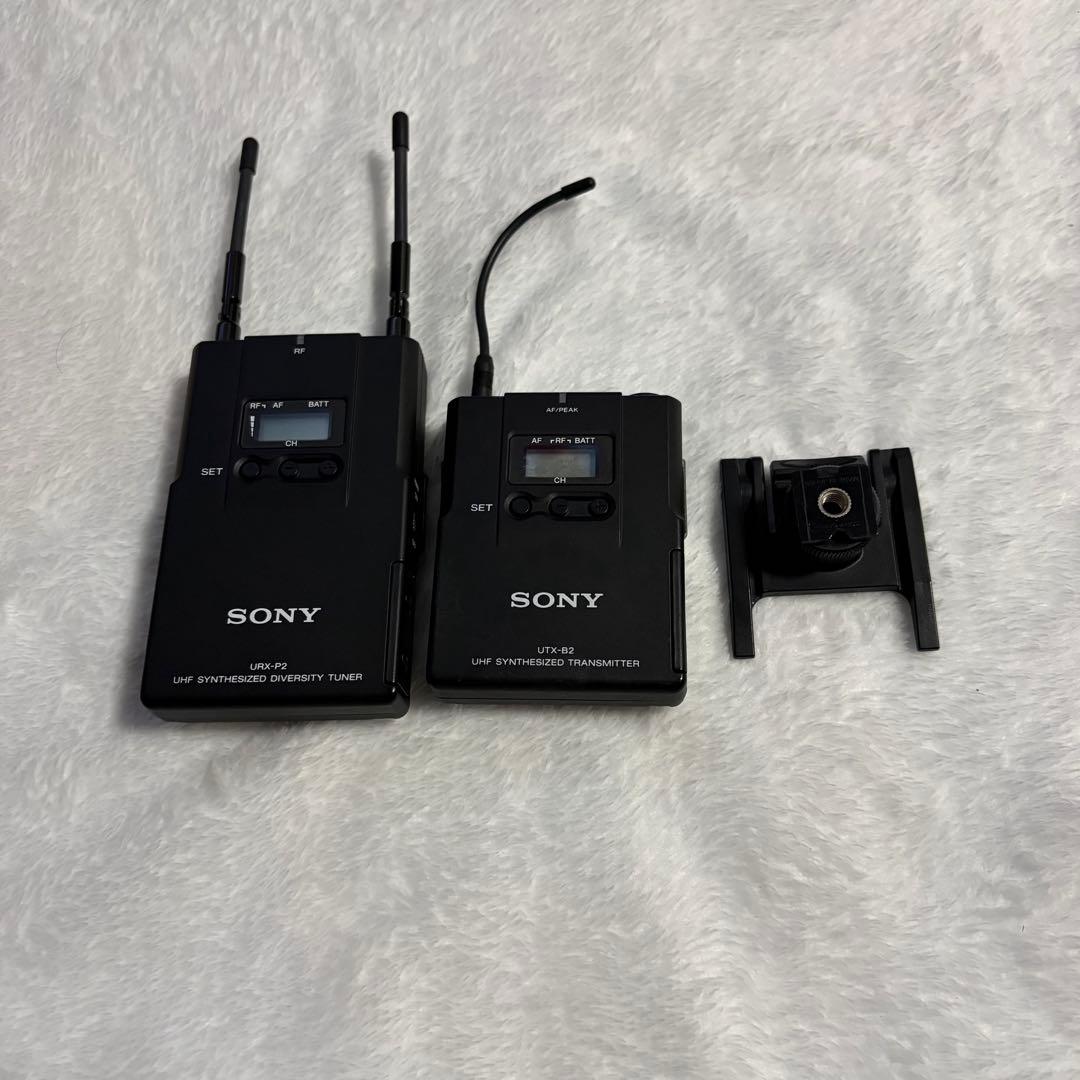 SONY URX-P2 UTX-B2 ワイヤレスマイク　送受信機　カメラ取付