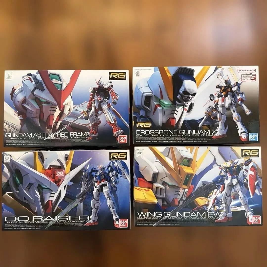 マ*K様 RG ウイング　クロスボーン　レッドフレーム　ダグルオー　4体セット