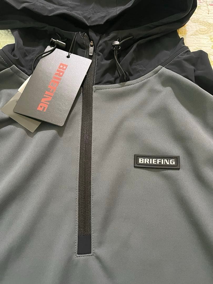 BRIEFING フード付きジャケット グレー