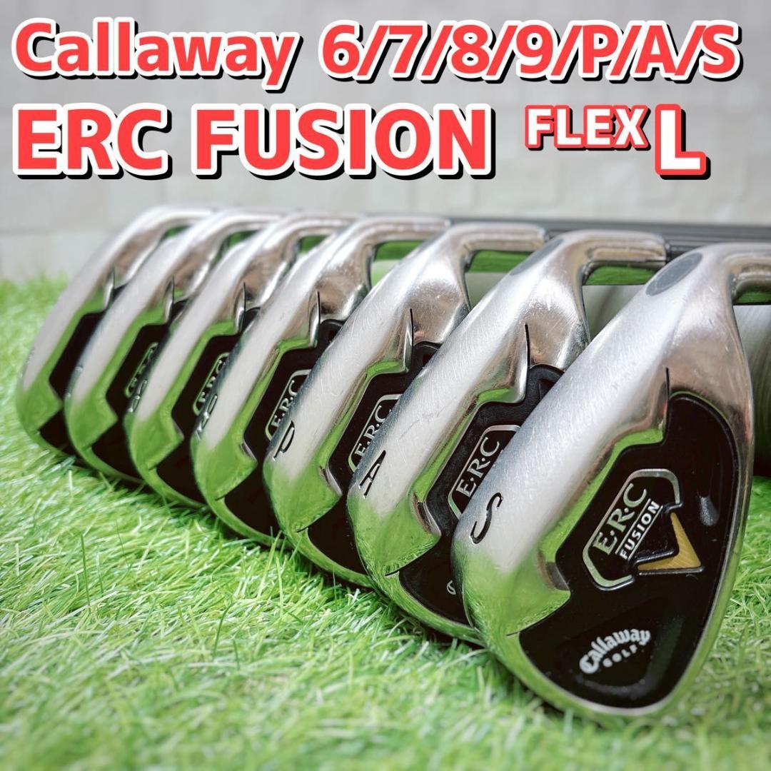 キャロウェイ ERC FUSION レディースゴルフ アイアン 7本 L 右利き