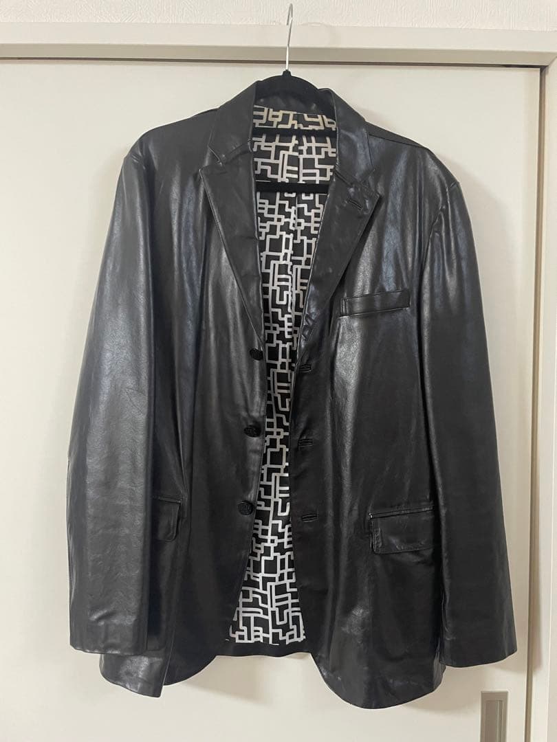 布袋寅泰 × BEAMS 限定 コラボ　レザージャケット G柄 L