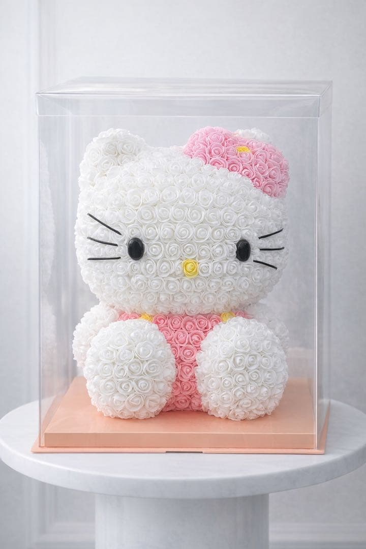 【正規品／入手困難】特大ローズドール ハローキティ ケース付き コレクター様