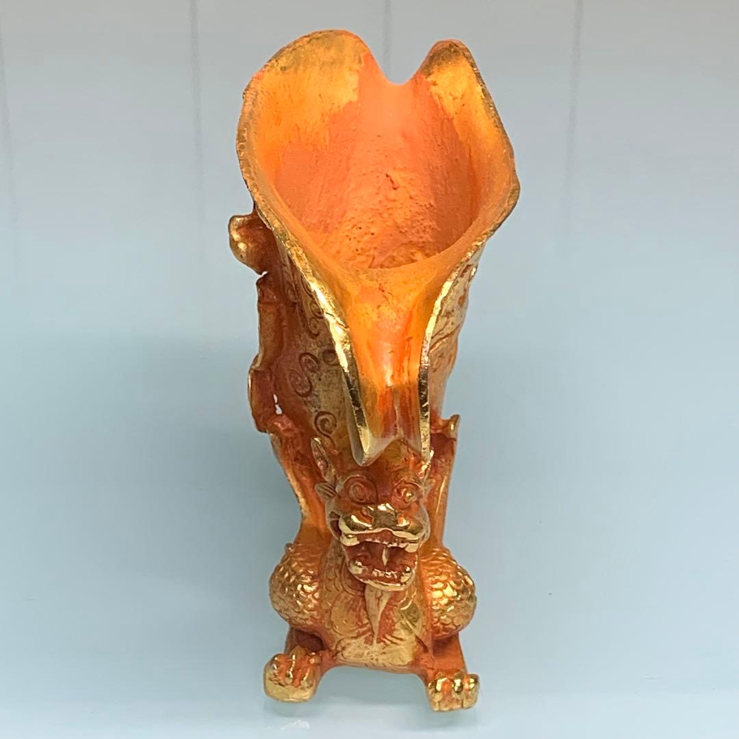 古代清代　文房具　古い金酒盃　置物時代物 中国古玩　縁起物 運勢UP インテリア