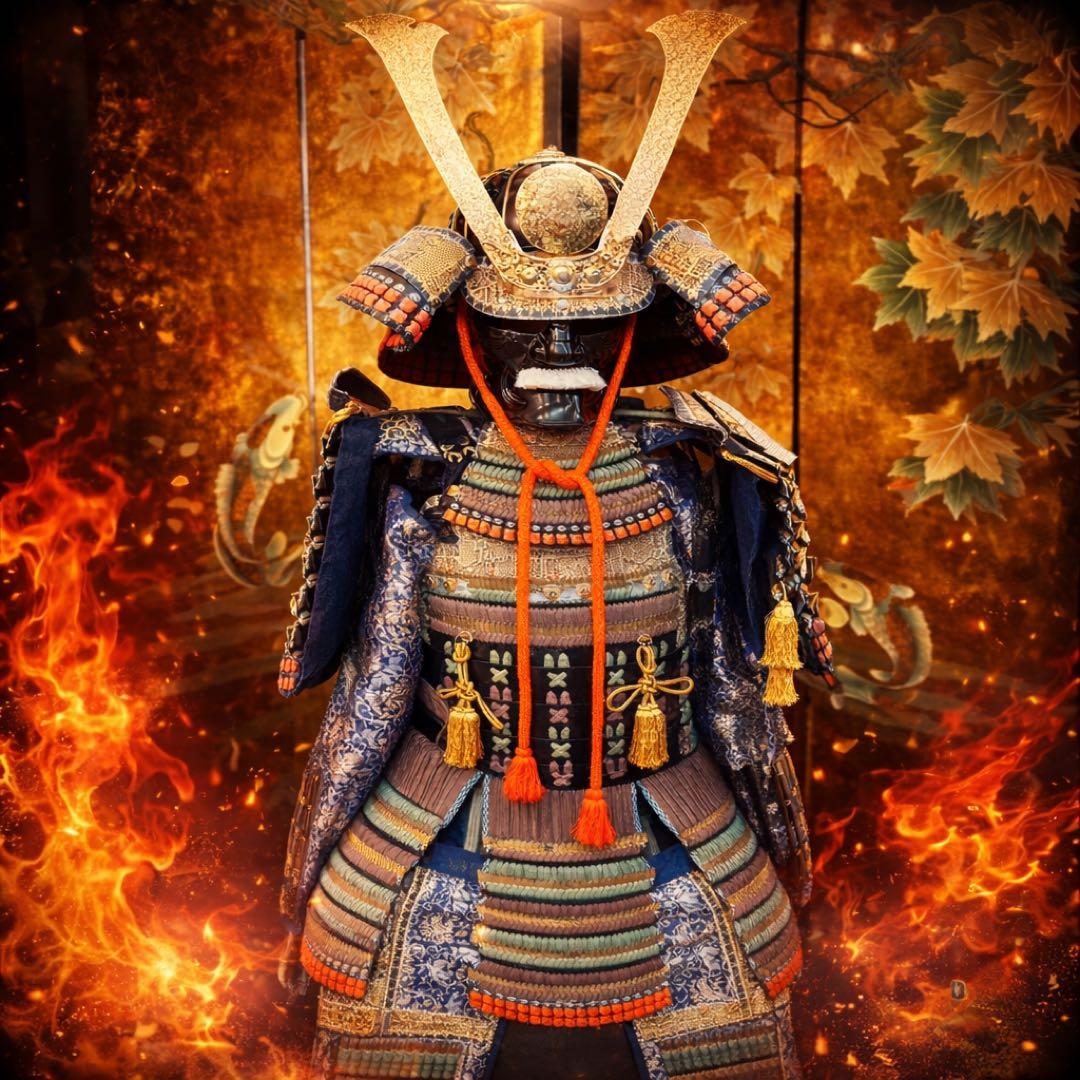 極美品✨黒胴当世素掛　濃草　甲冑　侍　コスプレ　等身大