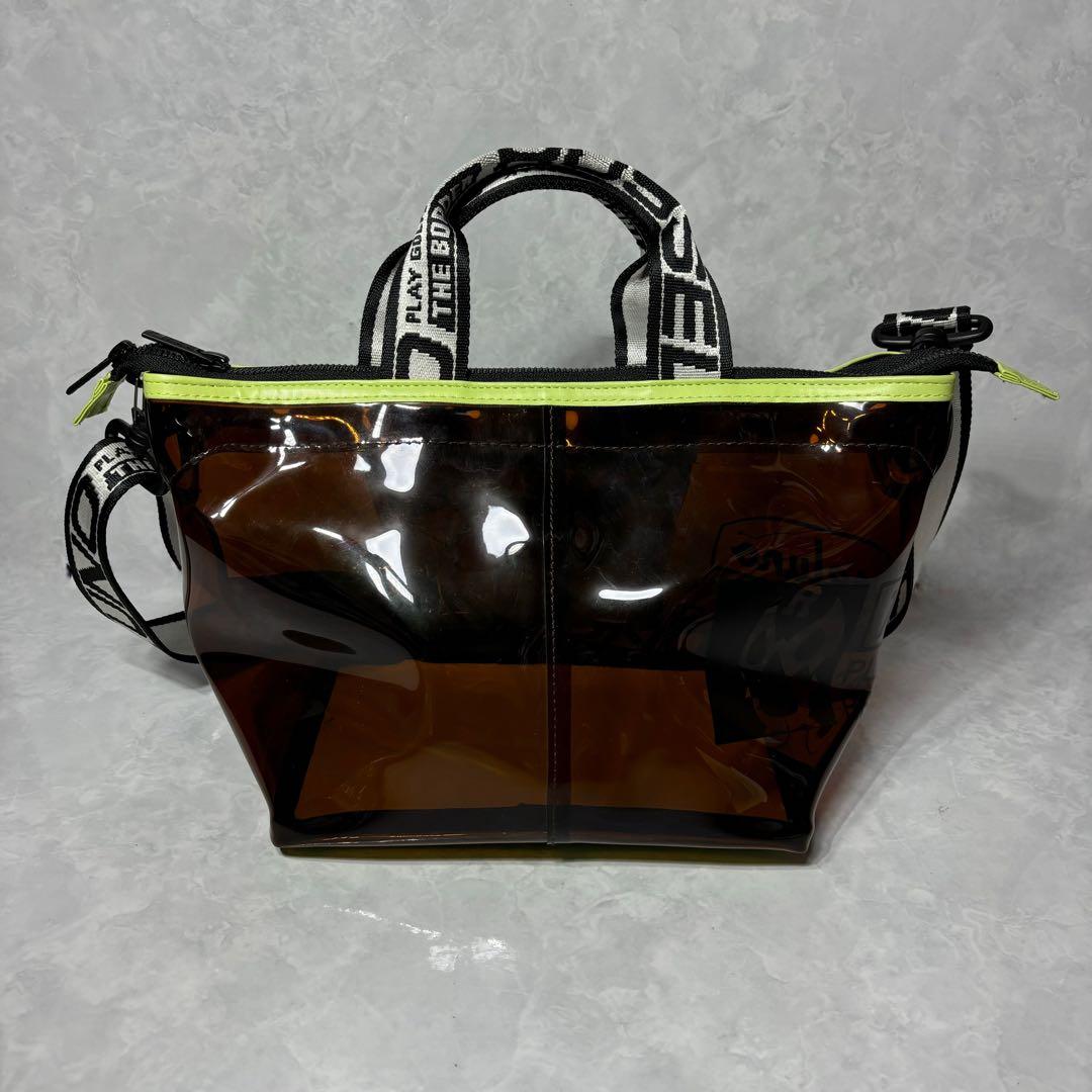 新品 ラッセルノ ゴルフ CLEAR CART BAG ラウンドバッグ ブラウン