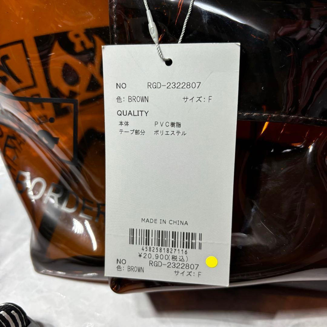 新品 ラッセルノ ゴルフ CLEAR CART BAG ラウンドバッグ ブラウン