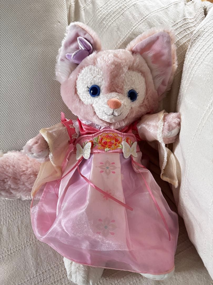 上海ディズニー リーナベル　ぬいぐるみ　タグ付き　中秋節コスチューム