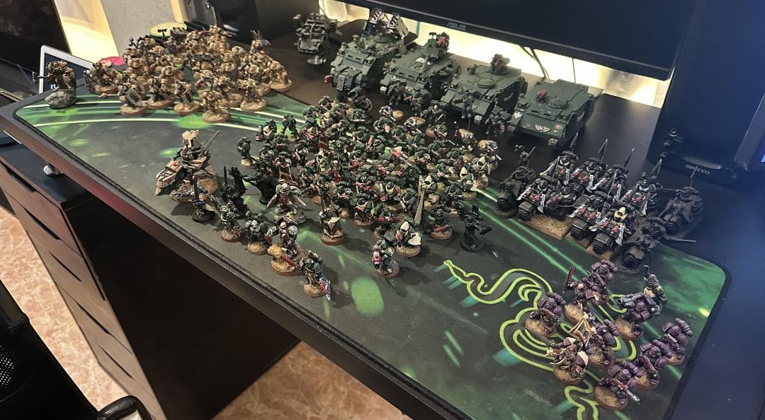 【塗装】ウォーハンマー 40k ダークエンジェル 大型アーミー（メタル希少など）