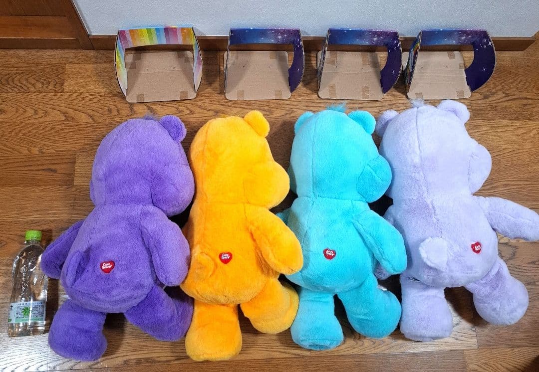 ケアベア⭐BIGぬいぐるみ 5体セット　お座り台座付き