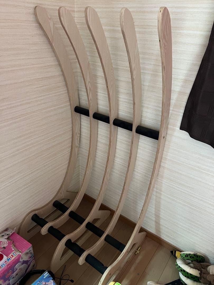 木製サーフボードスタンド 4本用