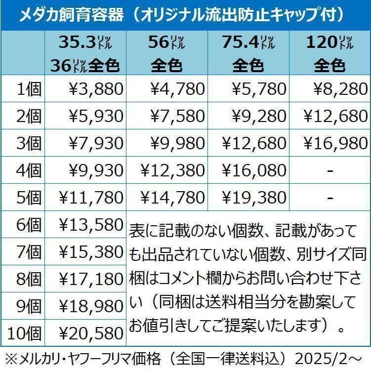 メダカ飼育ケース 75㍑x5個 黒・深緑あり オーバーフロー メダカ飼育容器
