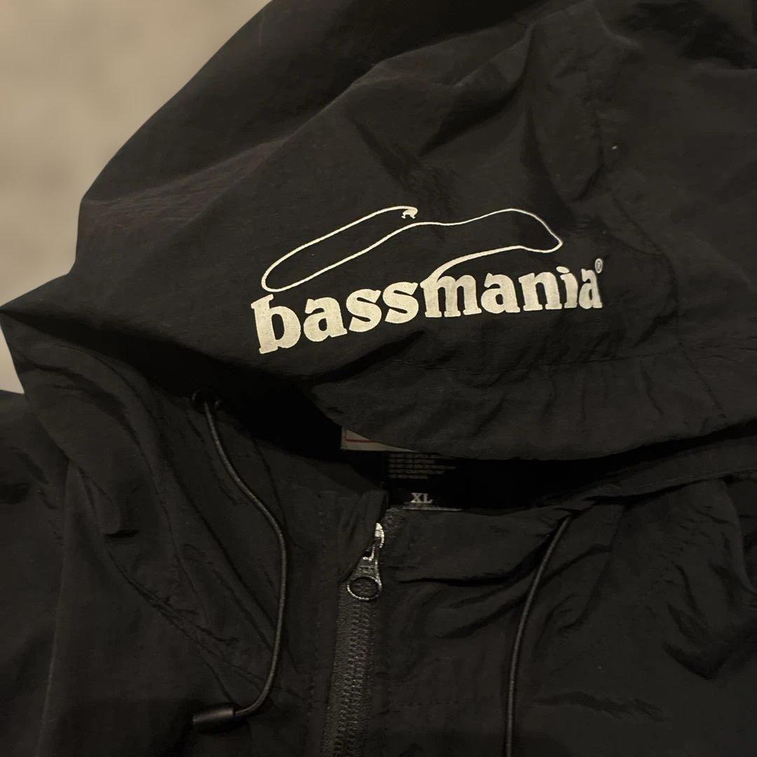 bassmania アーチロゴナイロンアノラック [ブラック]