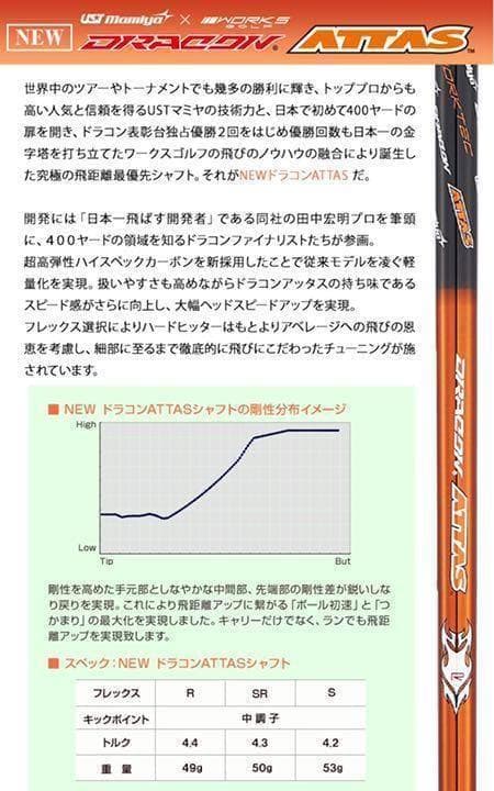 新登場! ドラコンアッタス ドクロ輝く超高反発の飛び! ダイナゴルフ 悪童