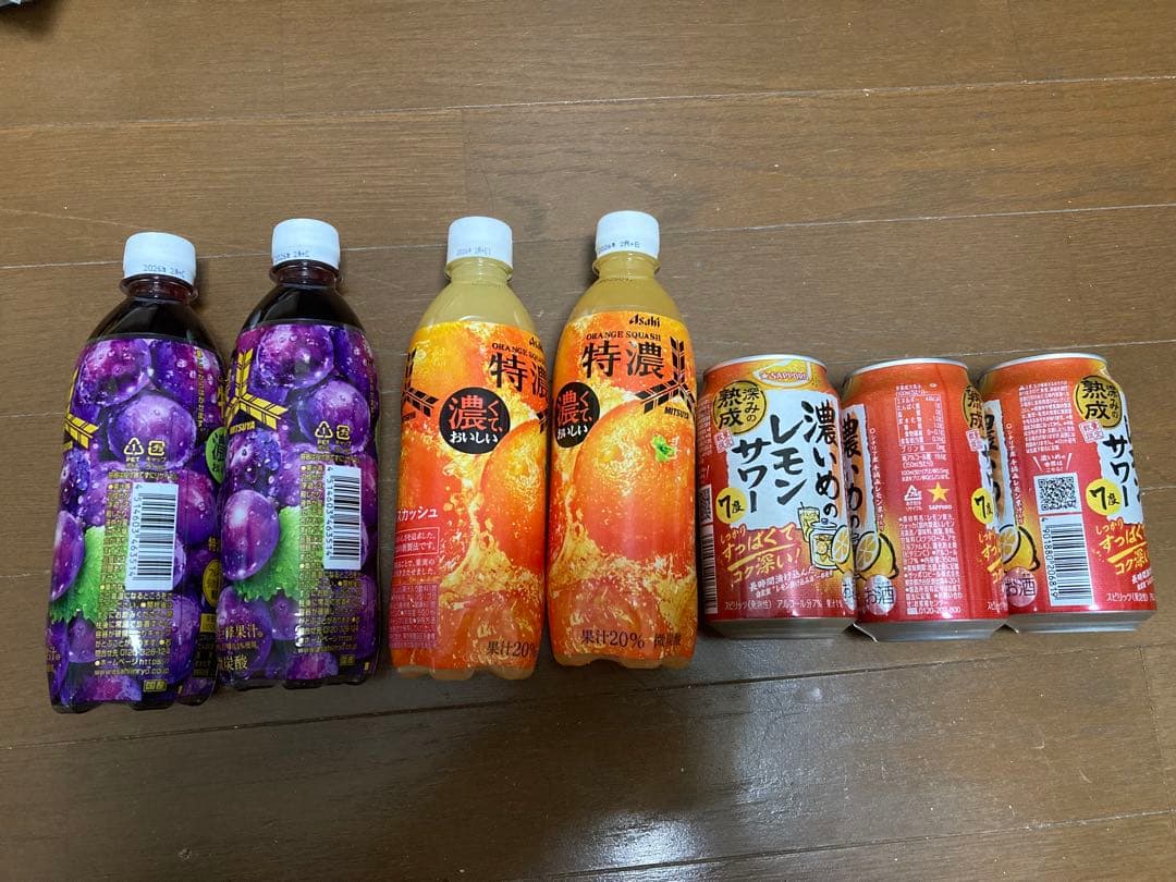 カップ麺、食料品、レモンサワー、お菓子　 詰め合わせ　写真❶+❷