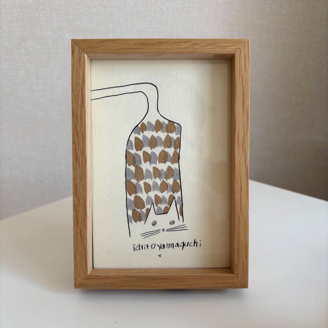 山口一郎　猫　原画