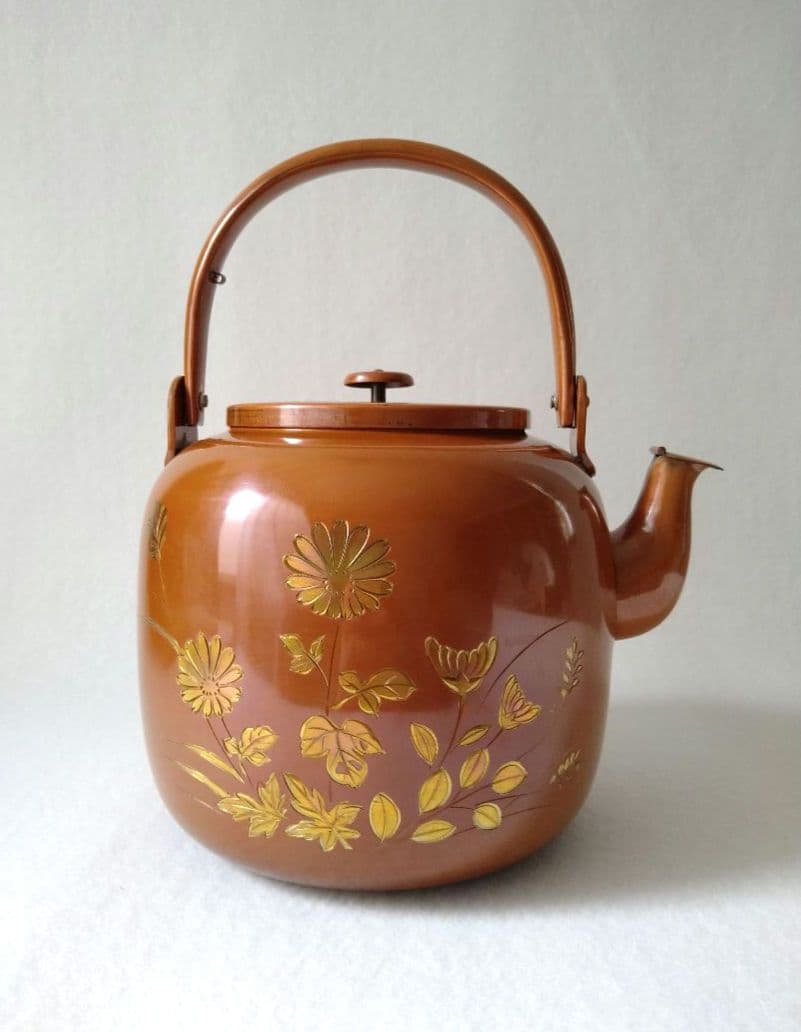水注 秋草 茶道具 口蓋付