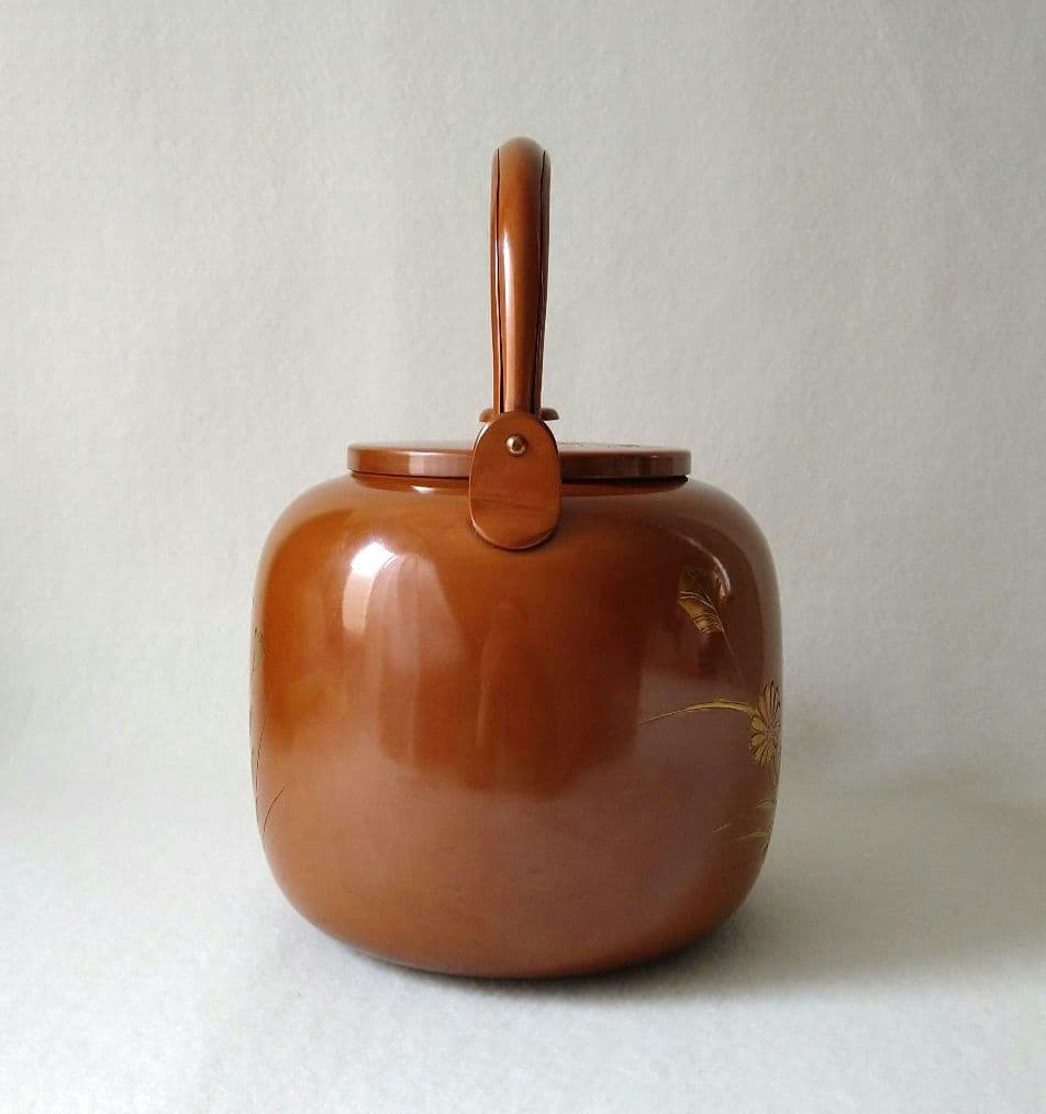 水注 秋草 茶道具 口蓋付