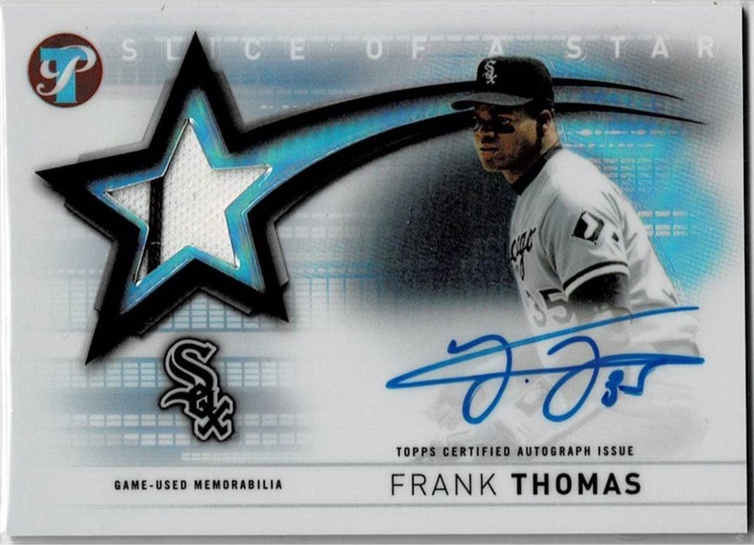 MLB殿堂☆フランク・トーマス 22 Topps 直筆サインジャージカード