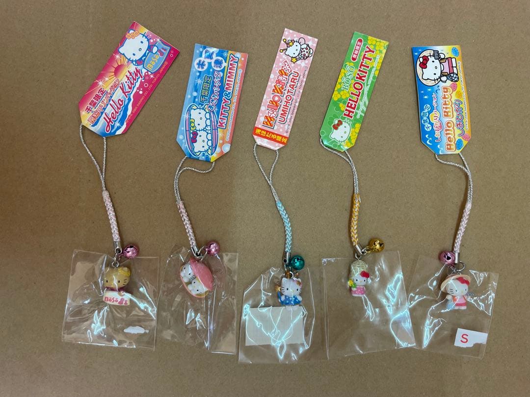 ハローキティ ご当地ストラップ 5個セット 千葉限定 マリンバージョン 未使用