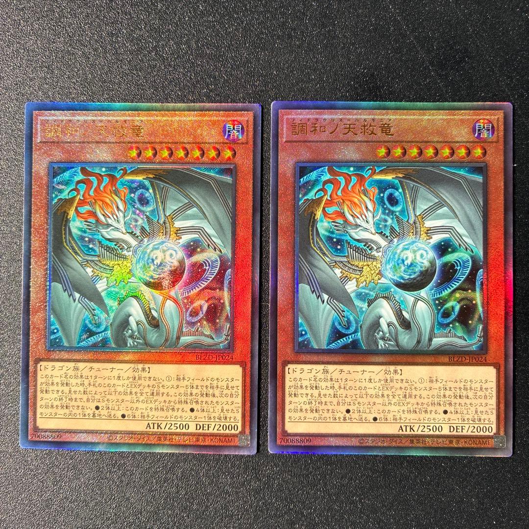 遊戯王 調和ノ天救竜レリーフ2枚セット