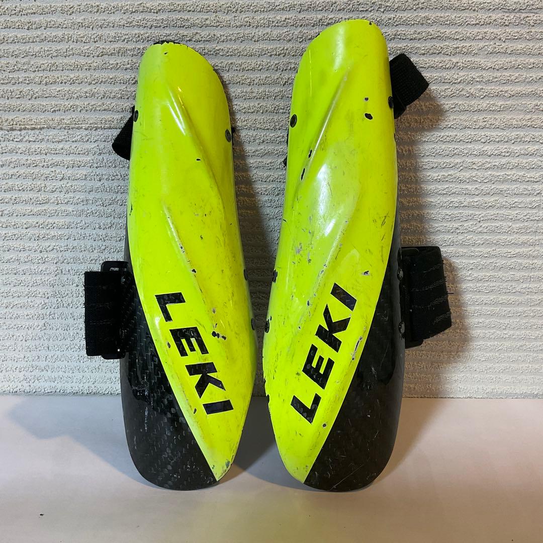 LEKI スキー用アームガード 蛍光イエローブラック　 Mサイズ