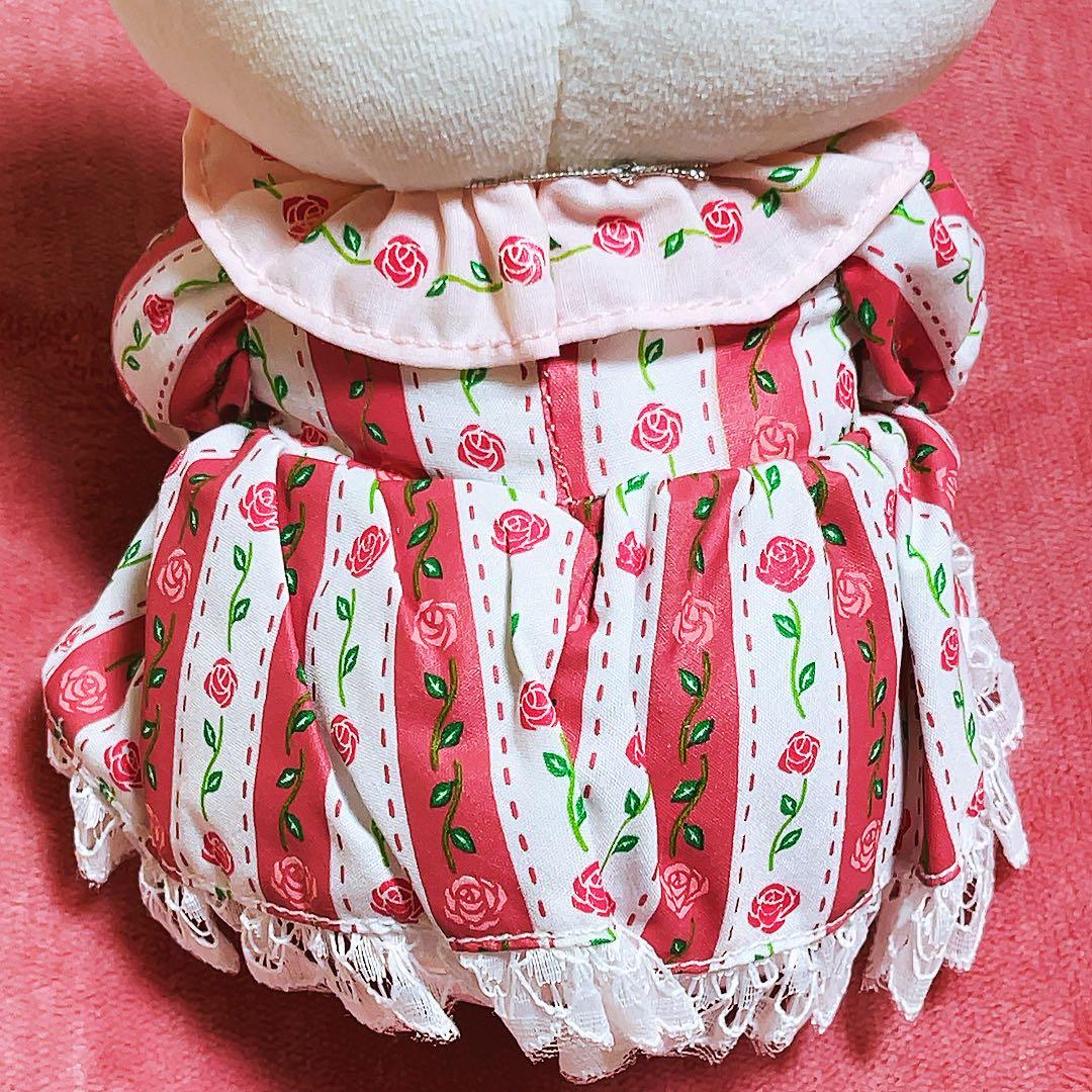 希少レア　ハローキティ　ぬいぐるみ　バラ　2000年製 平成レトロ　サンリオ