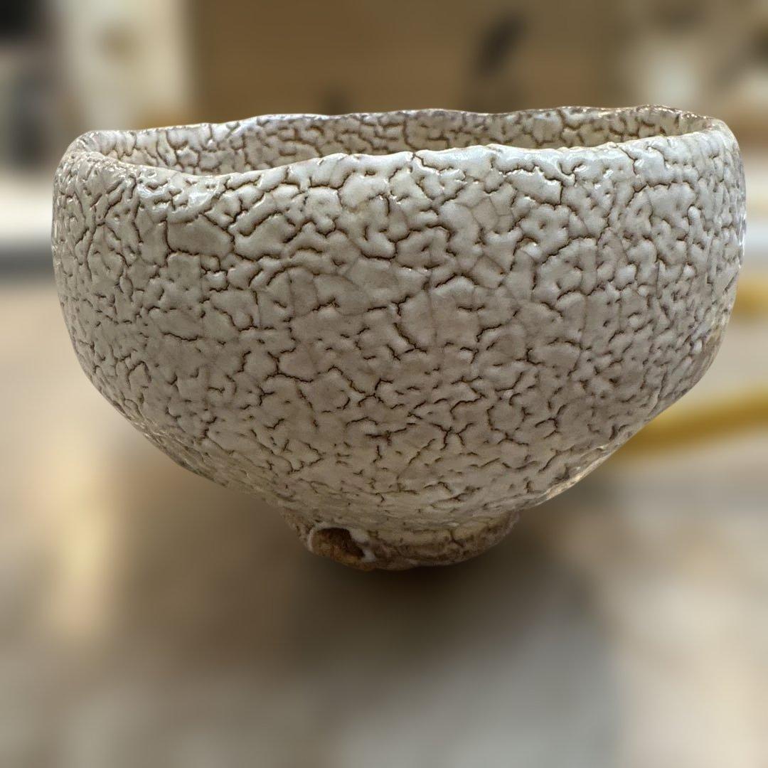 玉隆山窯 吉田萩苑作 萩焼 抹茶碗 お茶碗 茶道具 共箱