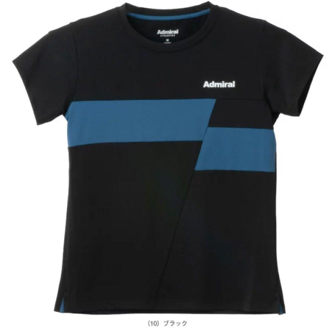 2025秋冬モデル　新品アドミラルl テニス Tシャツ M ブラック/ブルー