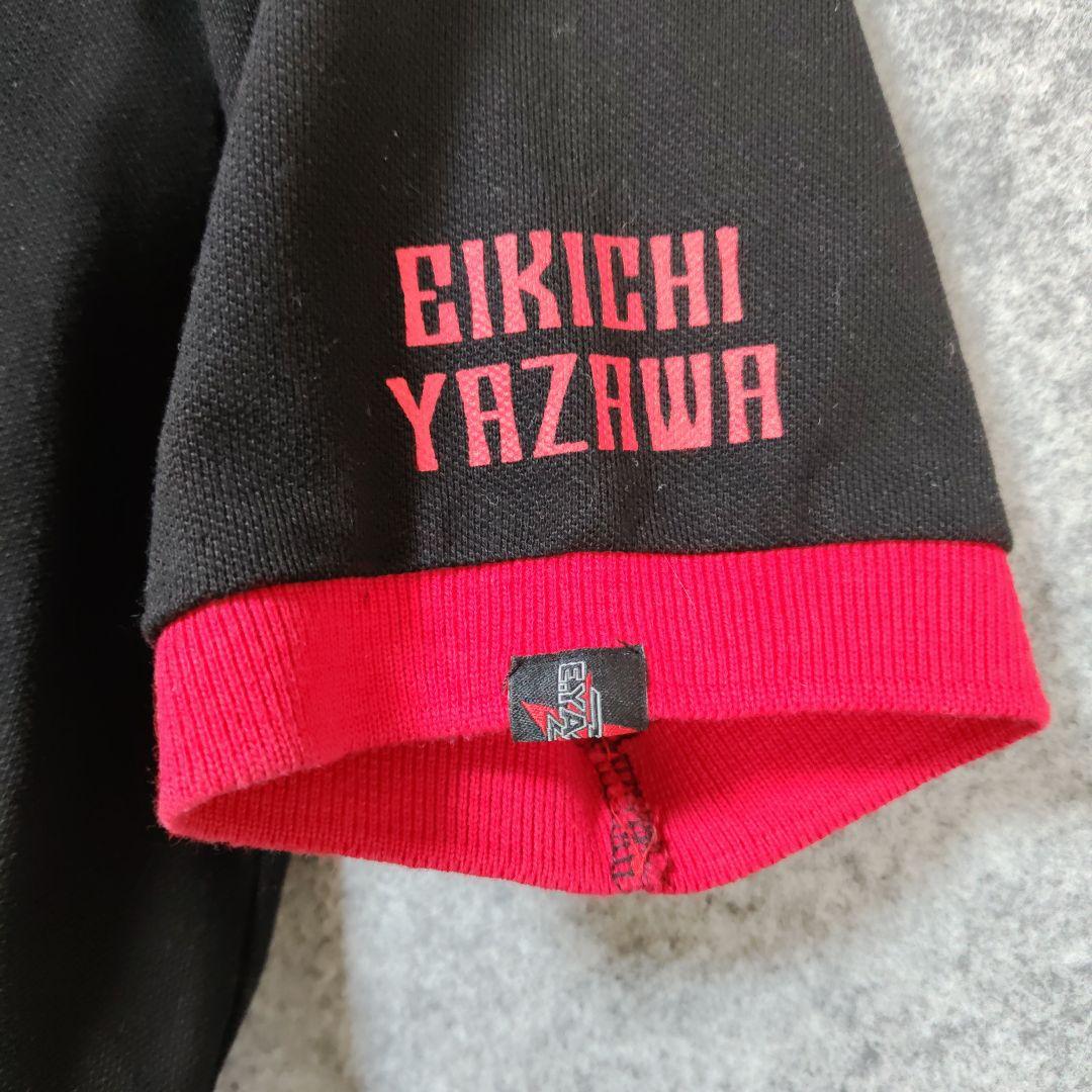 ✨矢沢永吉 E.YAZAWA 黒赤ポロシャツ 半袖 レディース