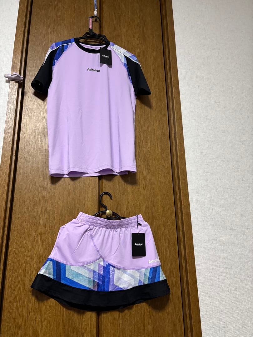新品未使用　アドミラル　テニス　Admiral 紫 上下セット　今期モデル