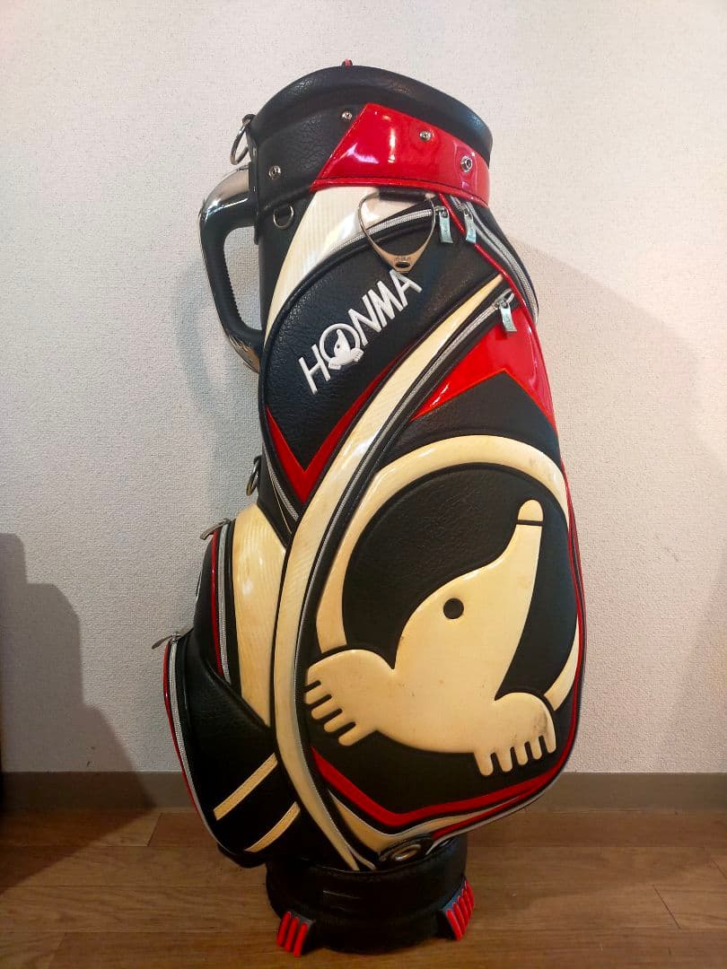 【ゴルフ】キャディバッグ HONMA ５分割 底面ロゴ仕様（希少）