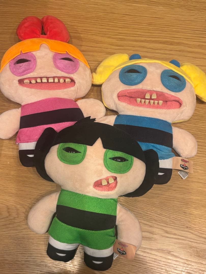 ファグラー　パワーパフガールズ　ぬいぐるみ　3点セット