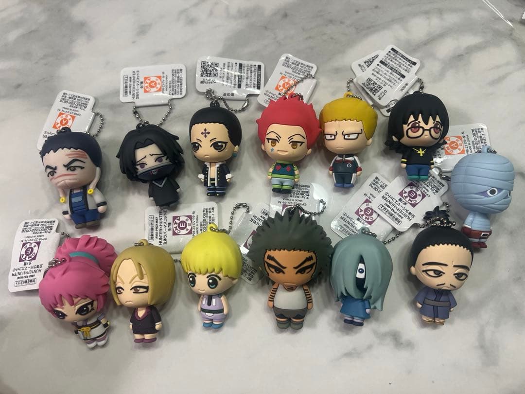 【超希少】HUNTER×HUNTER 旅団立体ラバーマスコットキーホルダーセット