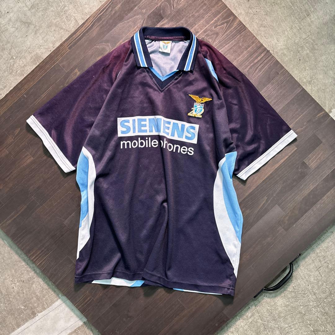 8SM1【S.S.LAZIO】サッカー　ユニフォーム　ゲームシャツ　古着used