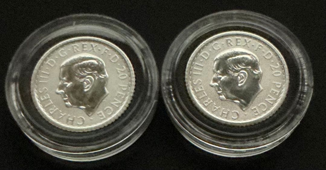 【2025年】イギリス　ブリタニア銀貨 1/10oz 2枚セット　純銀99.9%