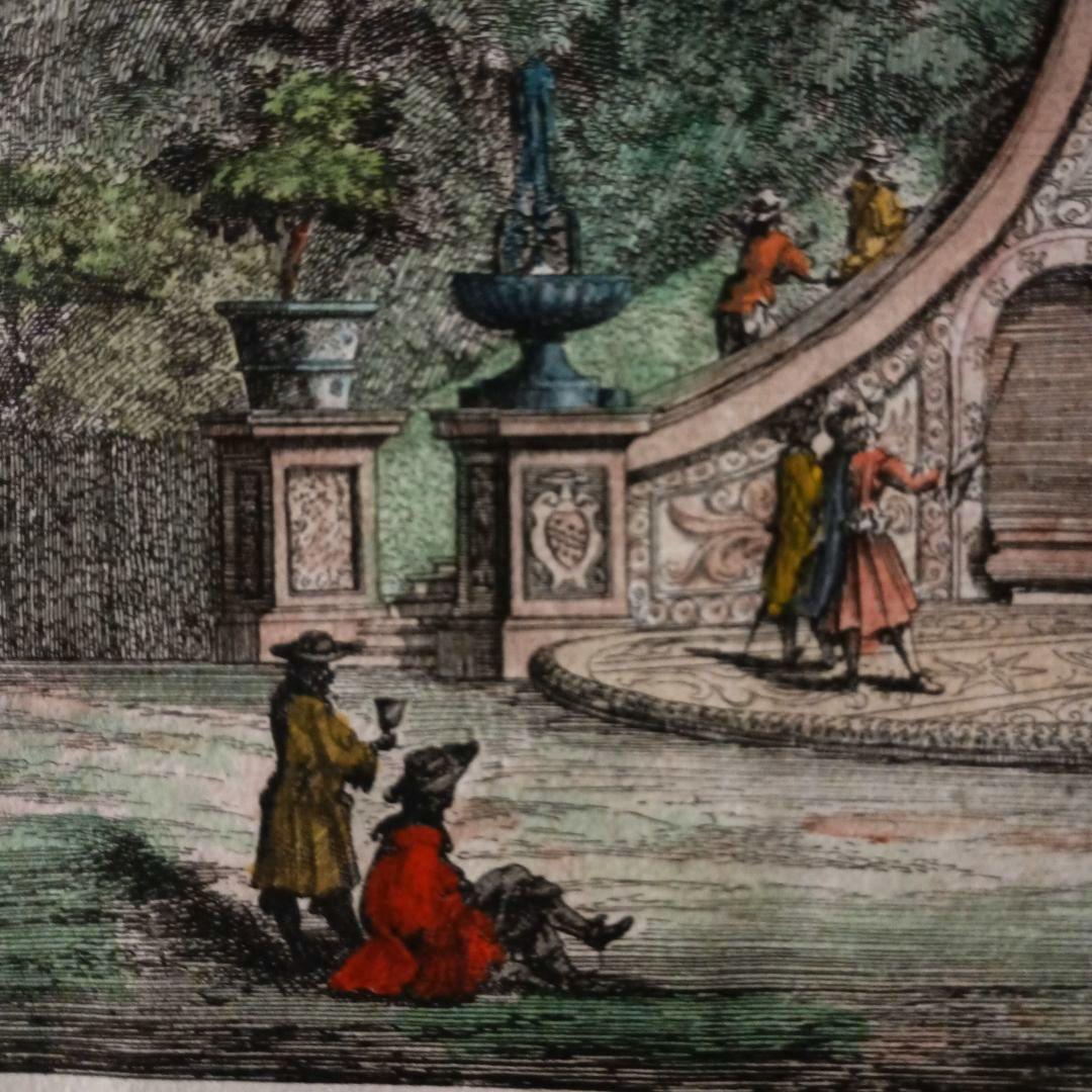 お値下げ　古典版画　1685年　FALDA 「Villa Frescada」