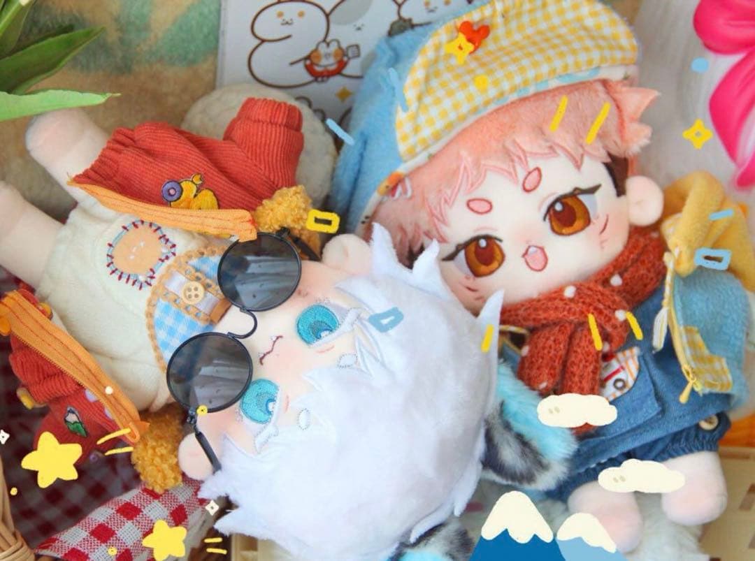 20cmハイクオリティな可愛い着せ替えぬいぐるみ♪ 二体セット